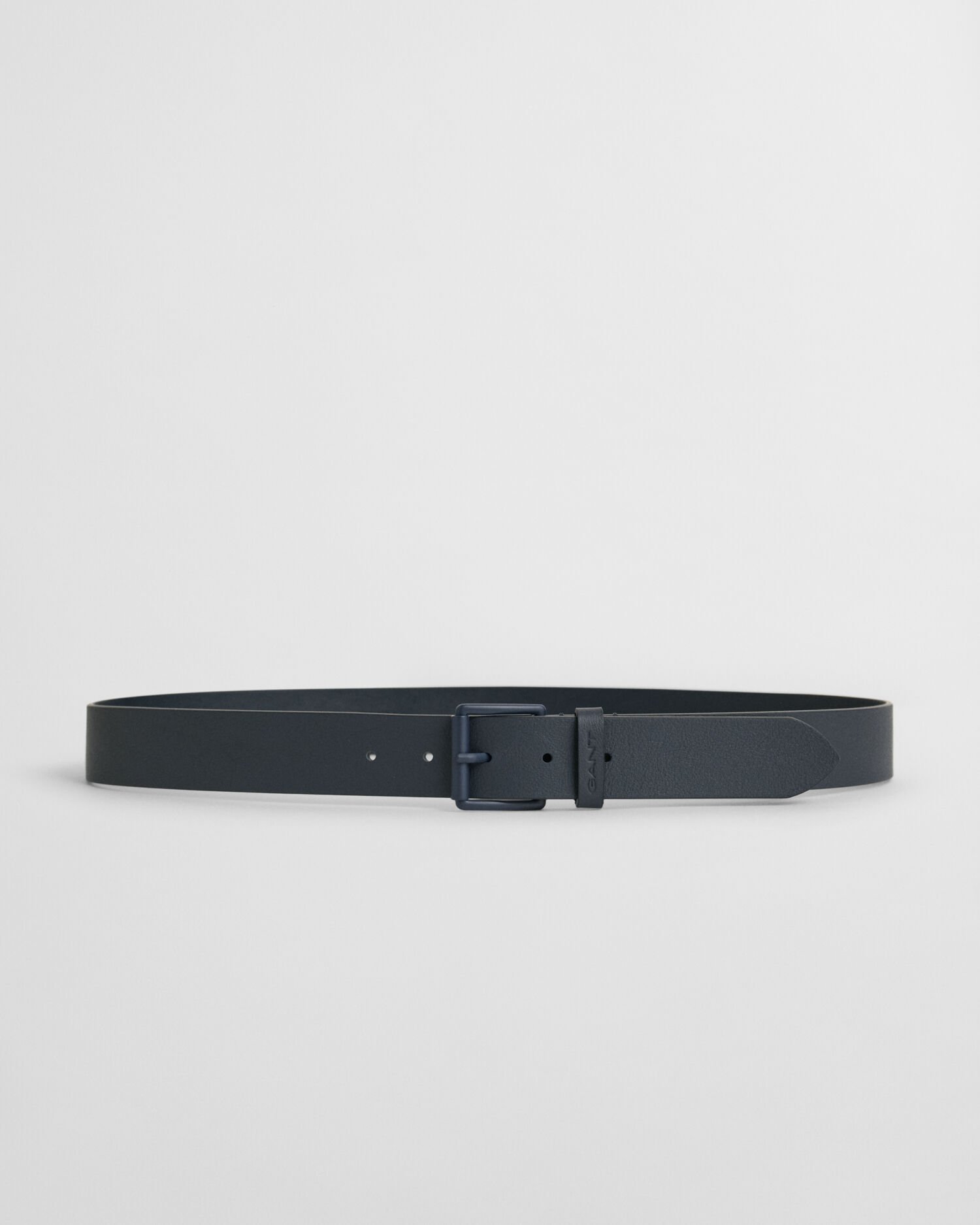 gant Tonal Buckle Leather Belt navy