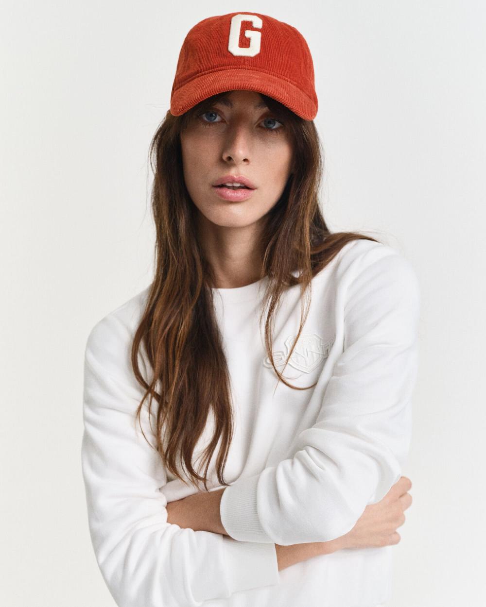 Gant Tonal Shield Crew Neck Sweatshirt Eggshell