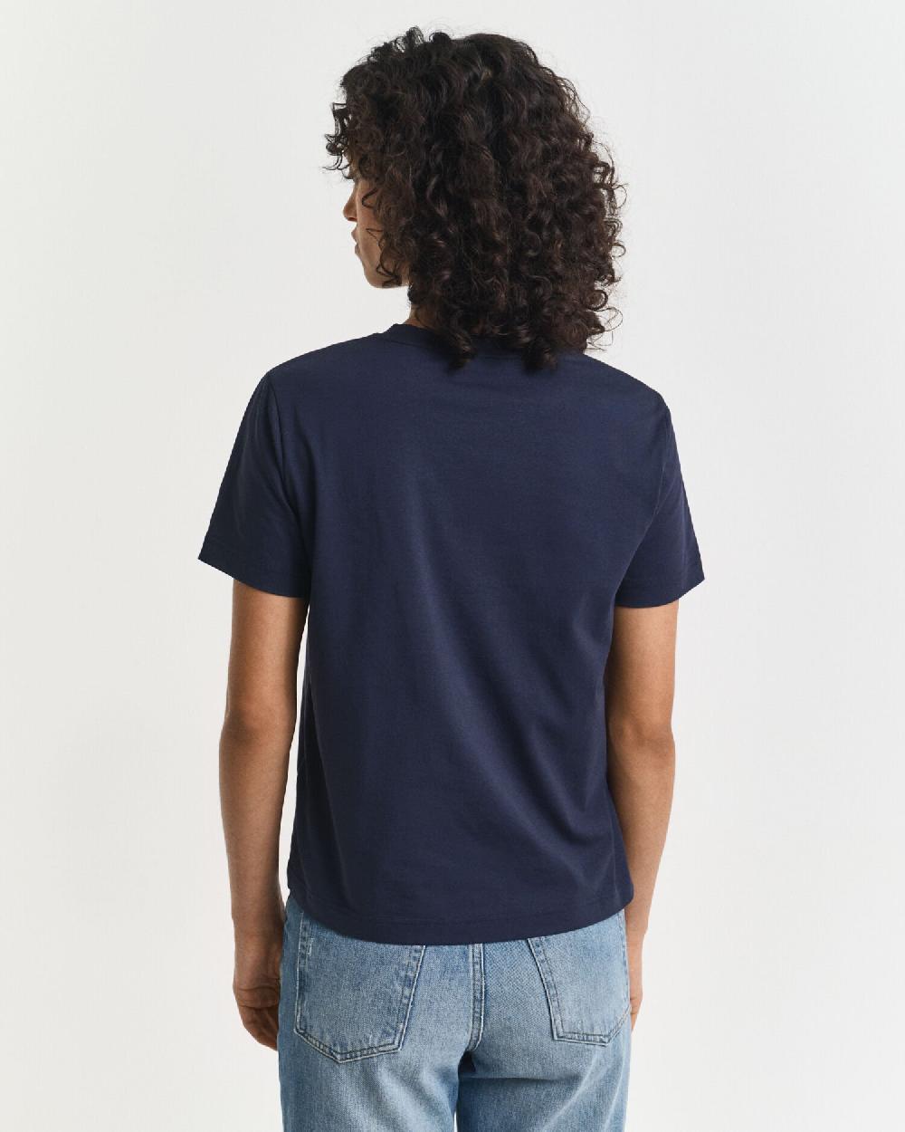 Gant Tonal Shield T-Shirt Evening Blue