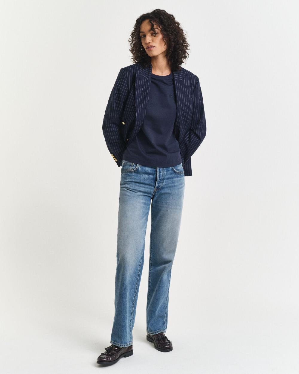 Gant Tonal Shield T-Shirt Evening Blue