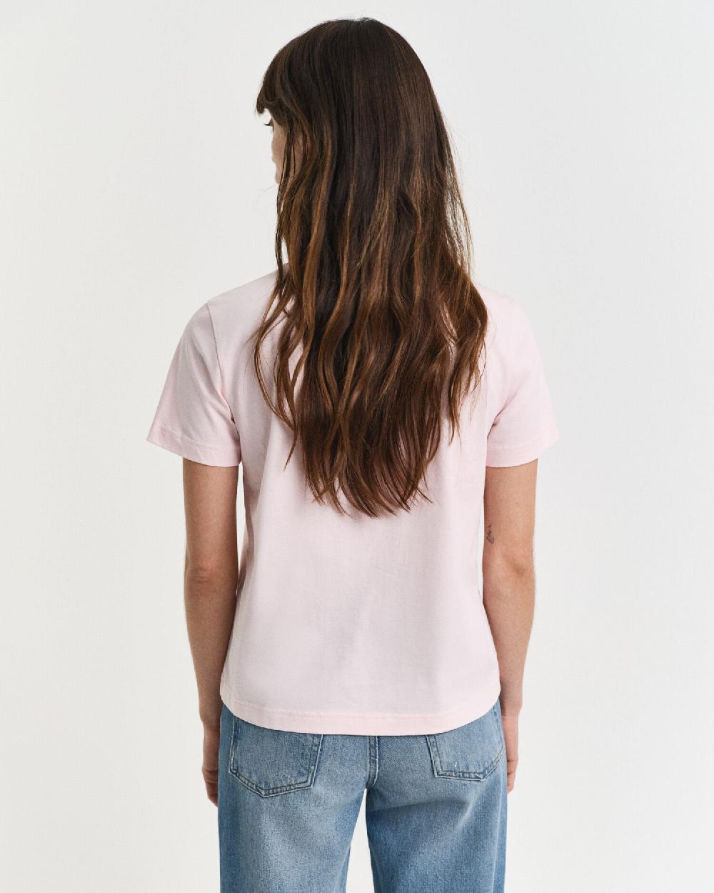 Gant Tonal Shield T-Shirt Salmon