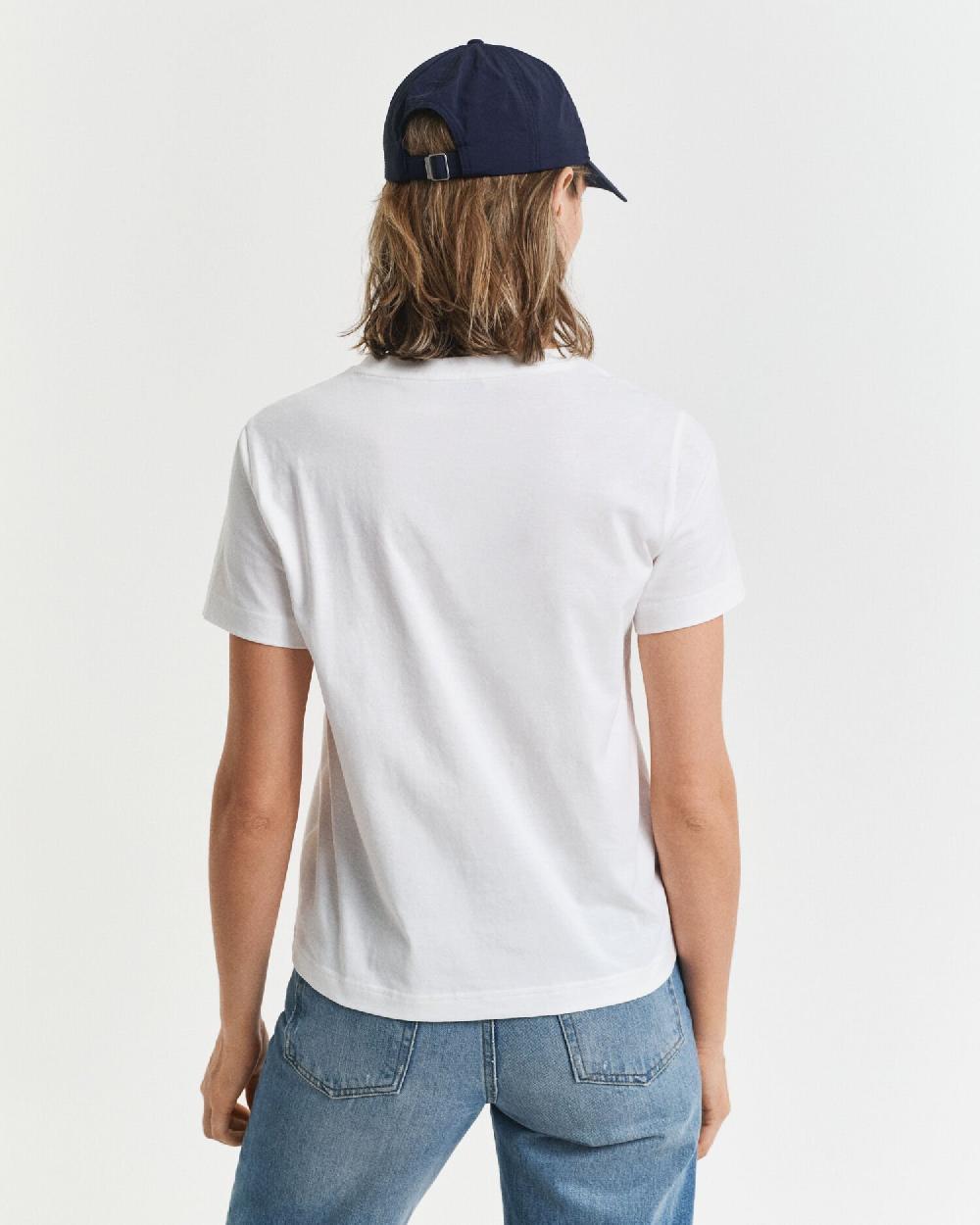 Gant Tonal Shield T-Shirt White