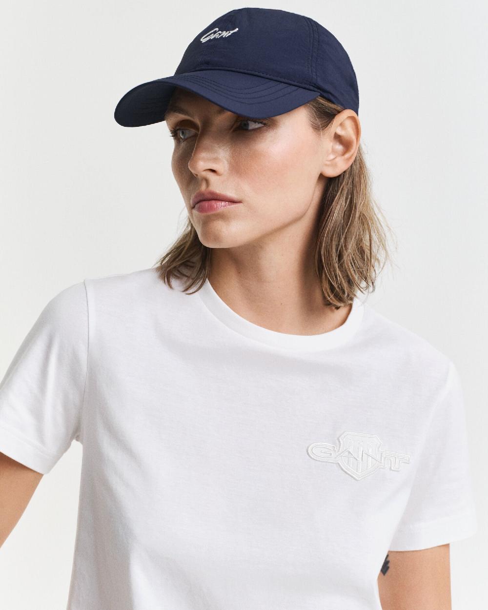 Gant Tonal Shield T-Shirt White