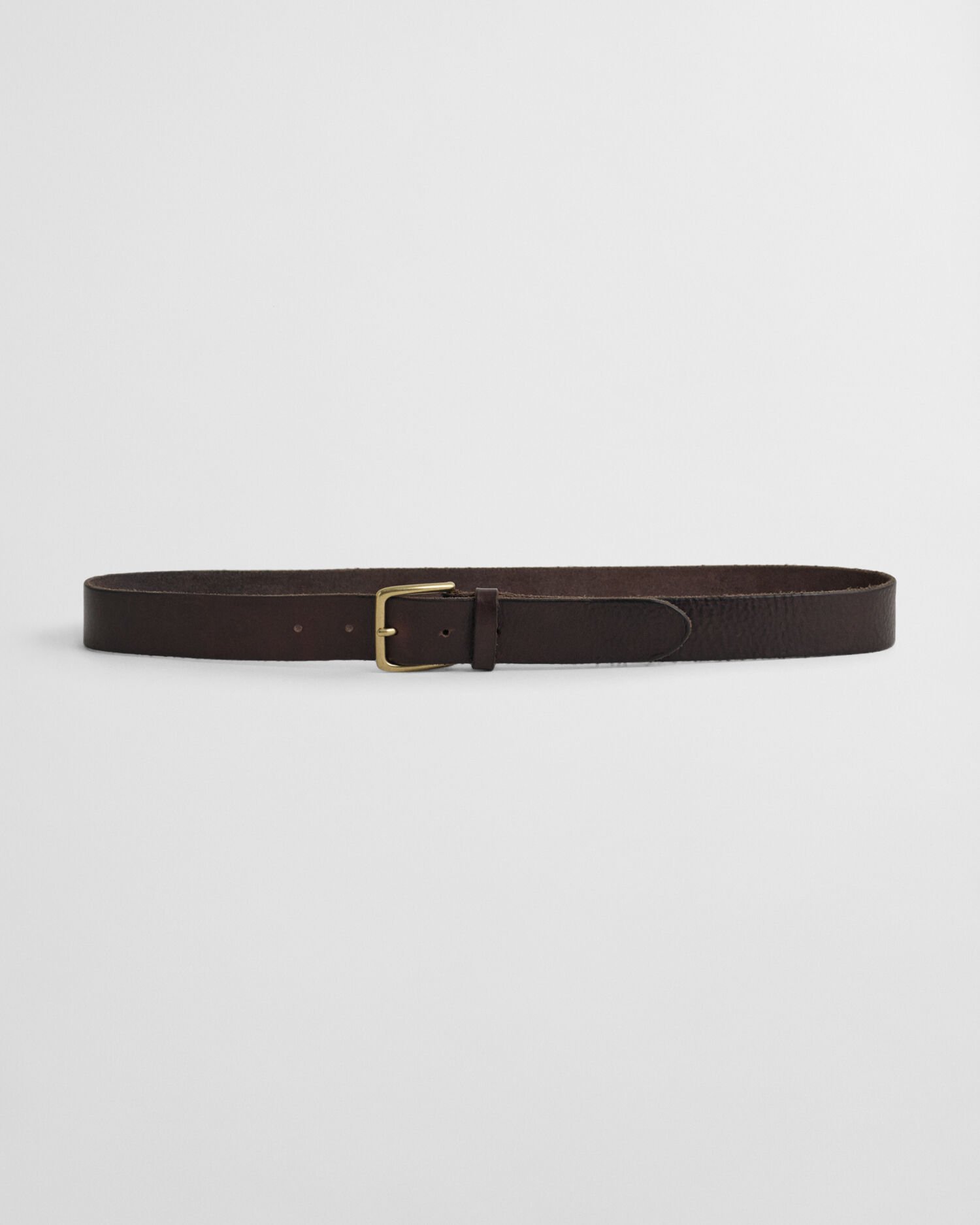 gant Tumbled Leather Belt mahogany brown