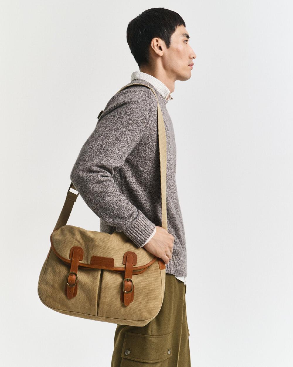 gant Washed Canvas Fishing Bag peanut butter