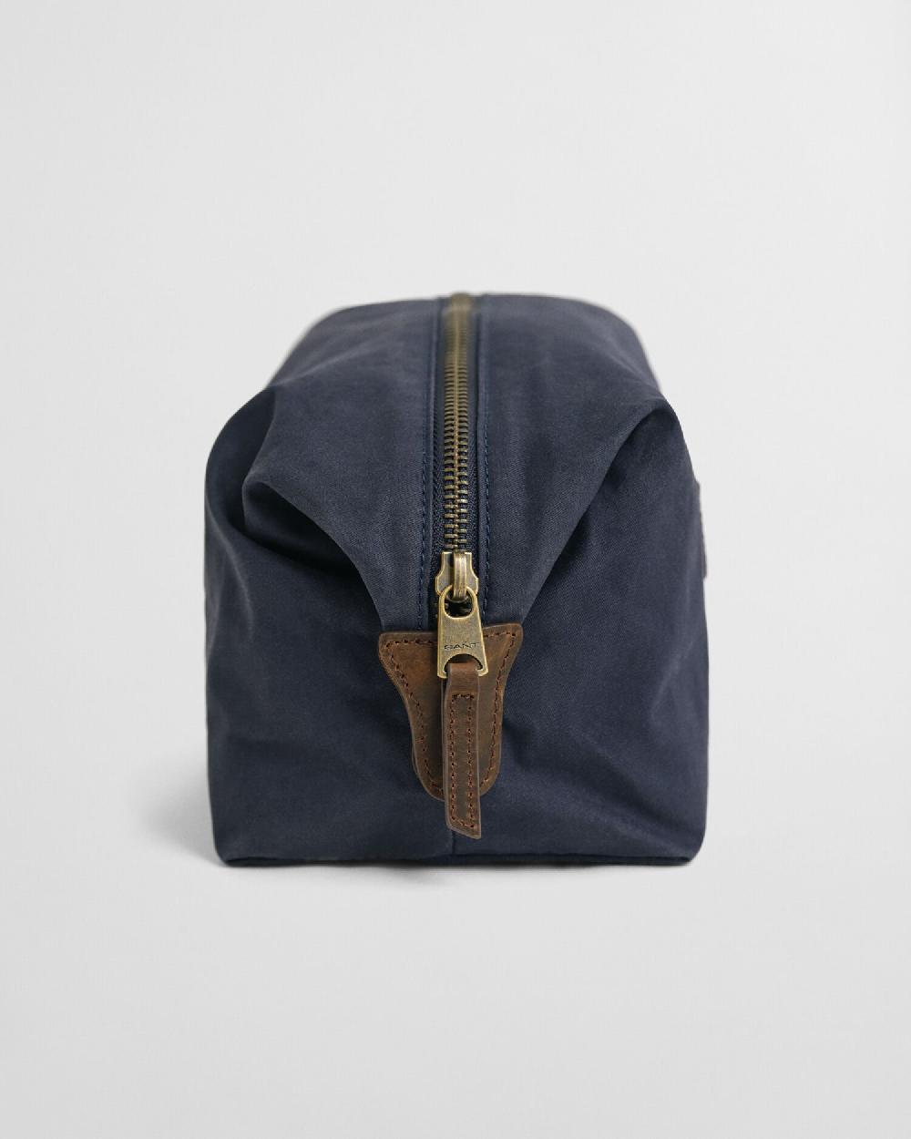 Gant Waxed Cotton Toiletry Bag Evening Blue