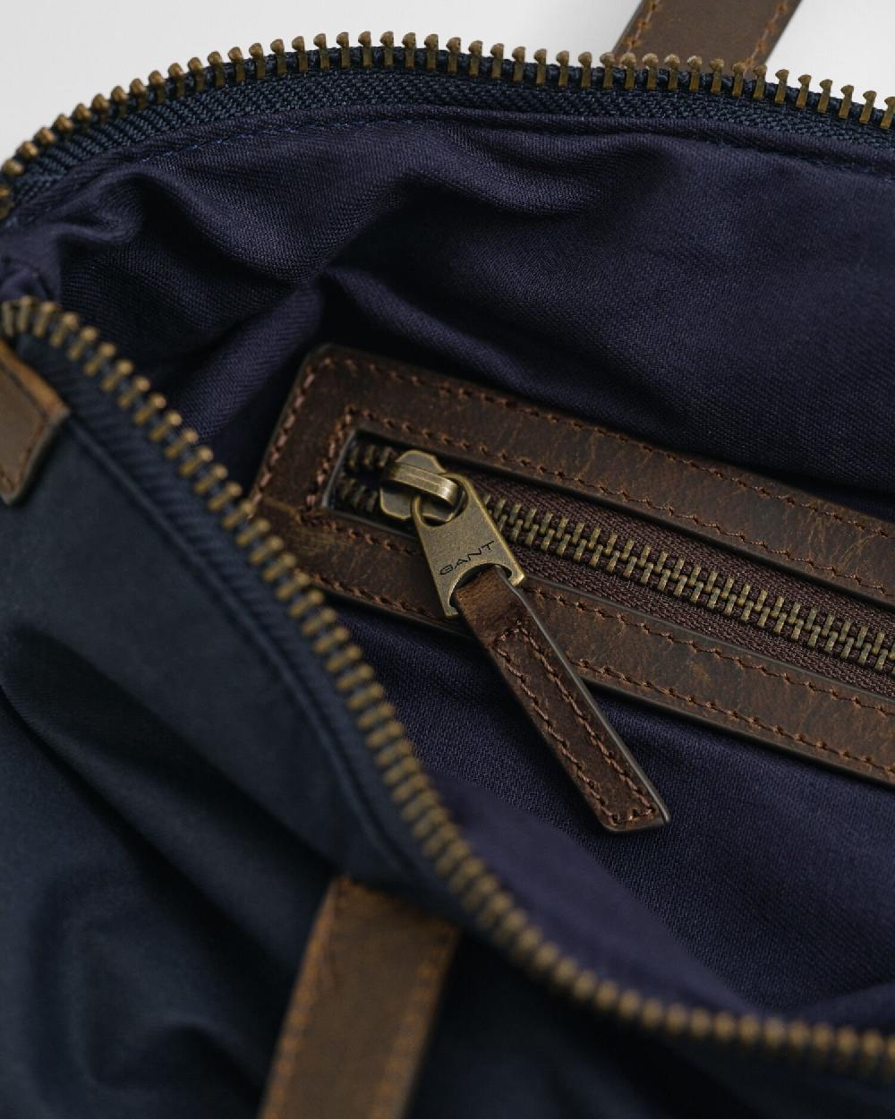 Gant Waxed Cotton Tote Bag Evening Blue