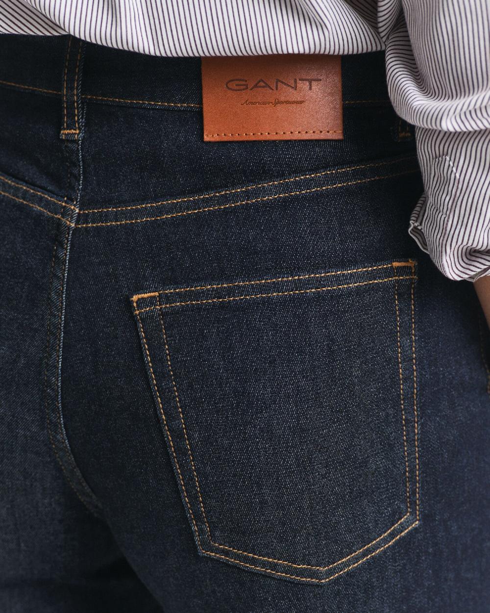 Gant Wide Flared Tailored Jeans Dark Blue