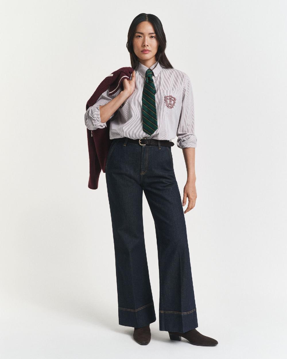 gant Wide Flared Tailored Jeans dark blue