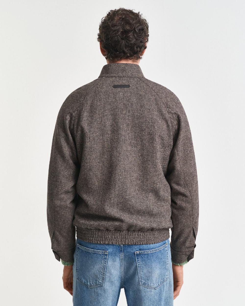 Gant Wool Blend Harrington Jacket Warm Khaki