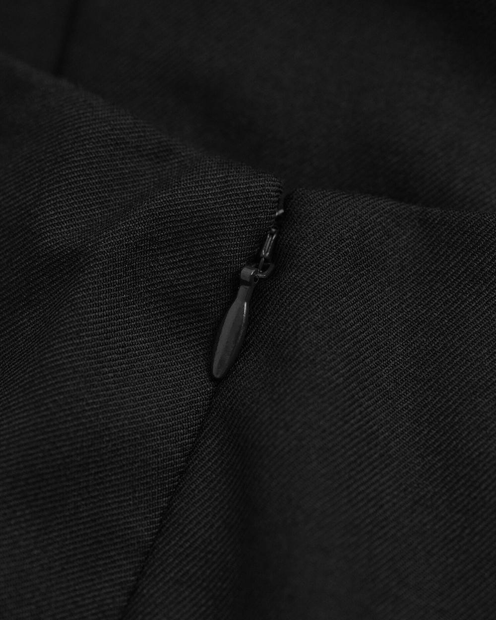 Gant Wool Blend Midi Pencil Skirt Black