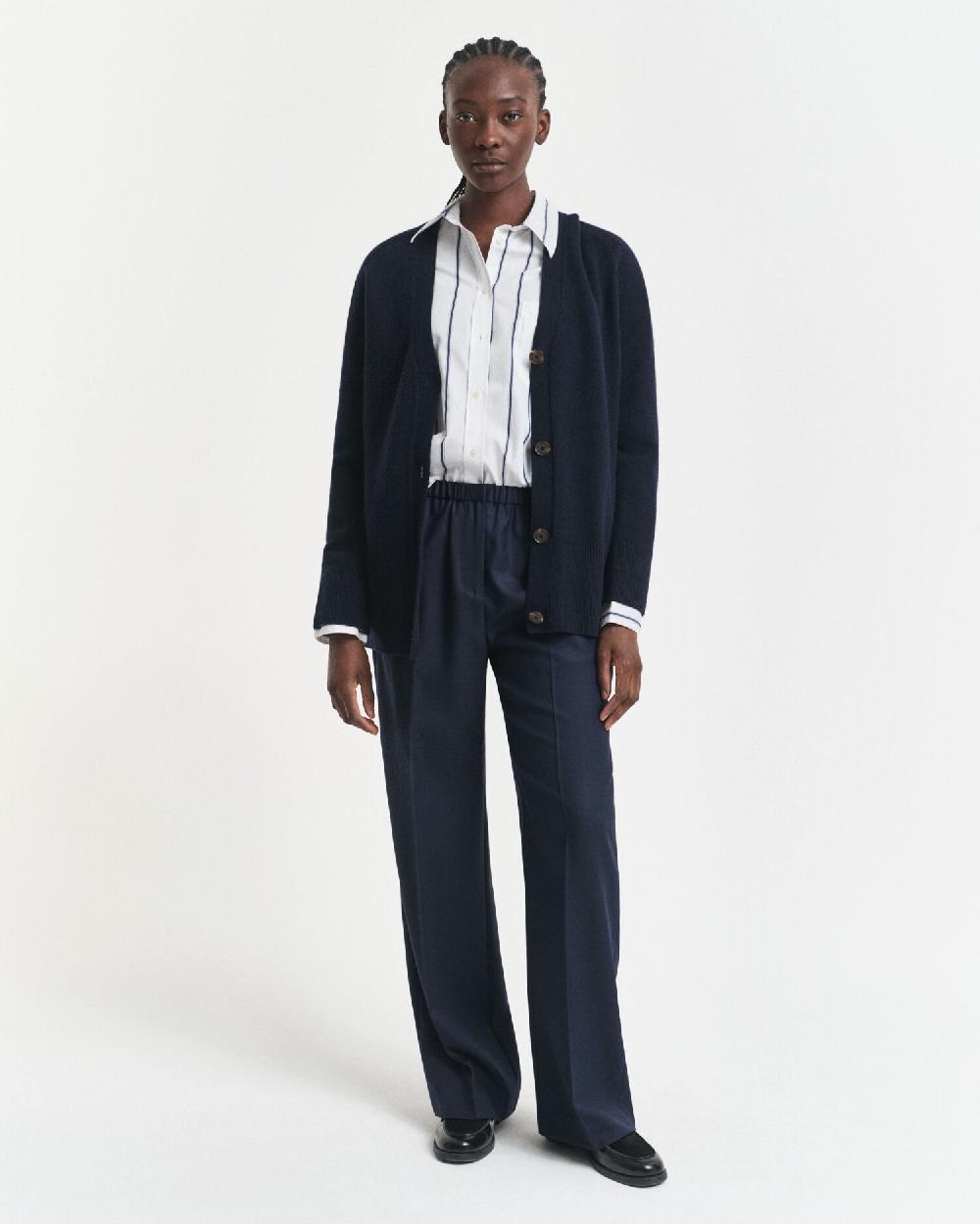 gant Wool Blend Pull-On Pants evening blue