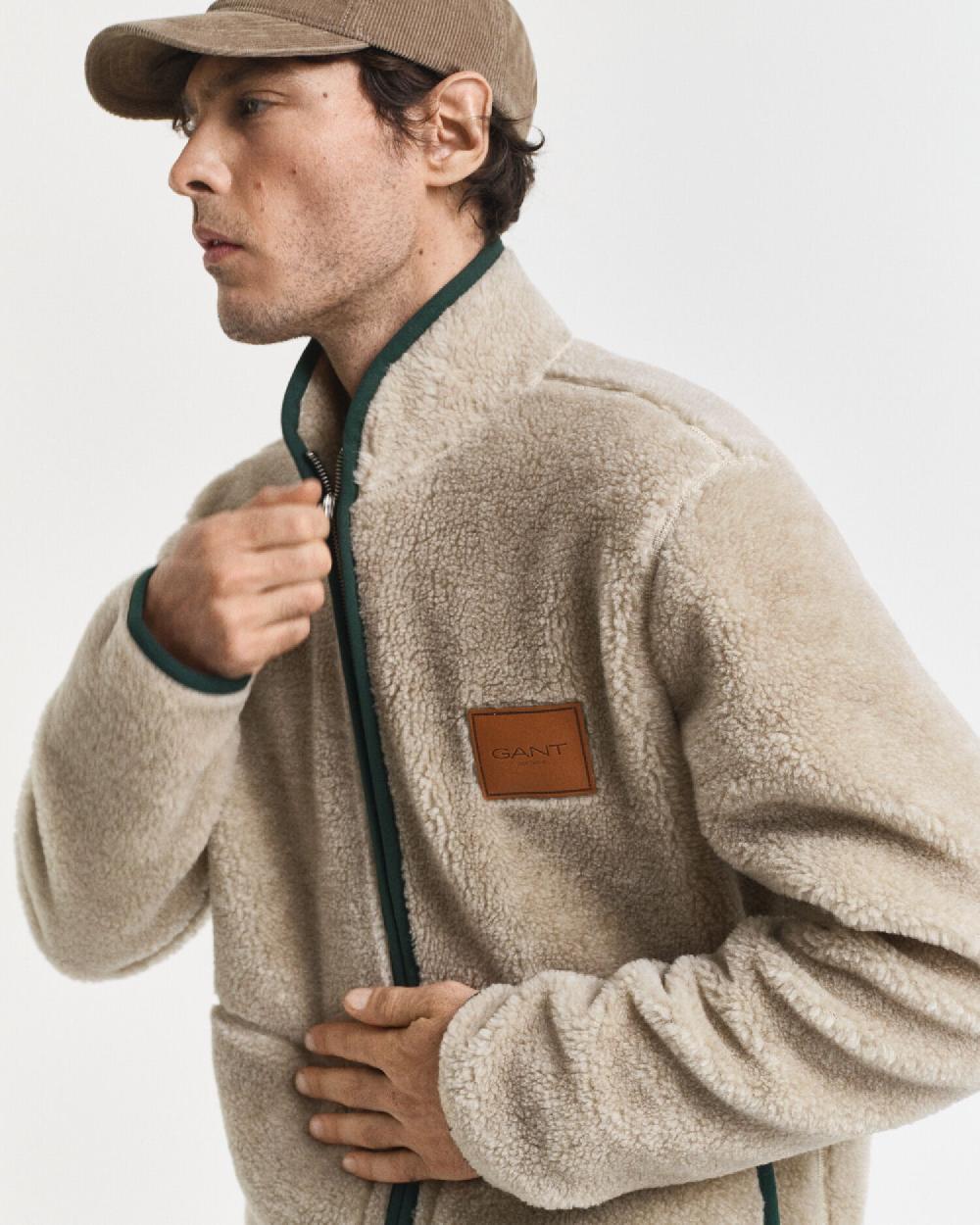 Gant Wool Fleece Oat Melange