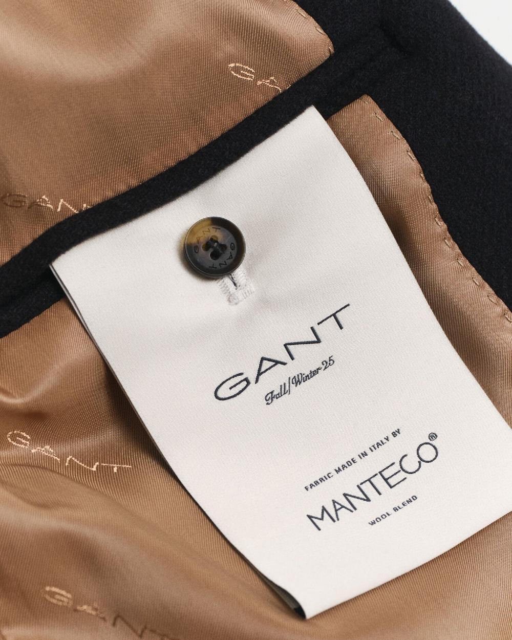 Gant Wool Mid-Length Peacoat Black