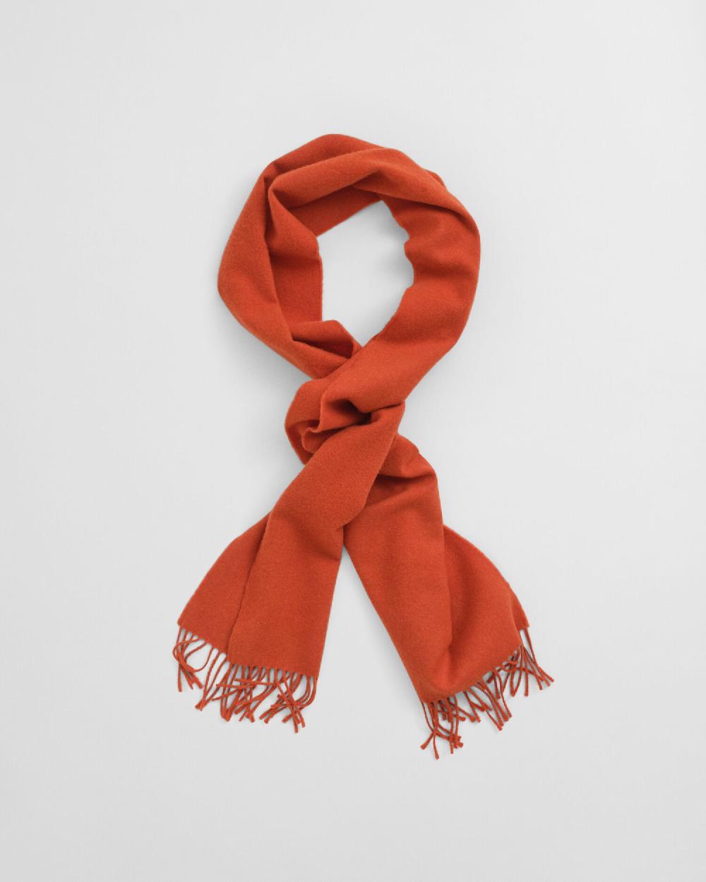Gant Wool Scarf Deep Orange