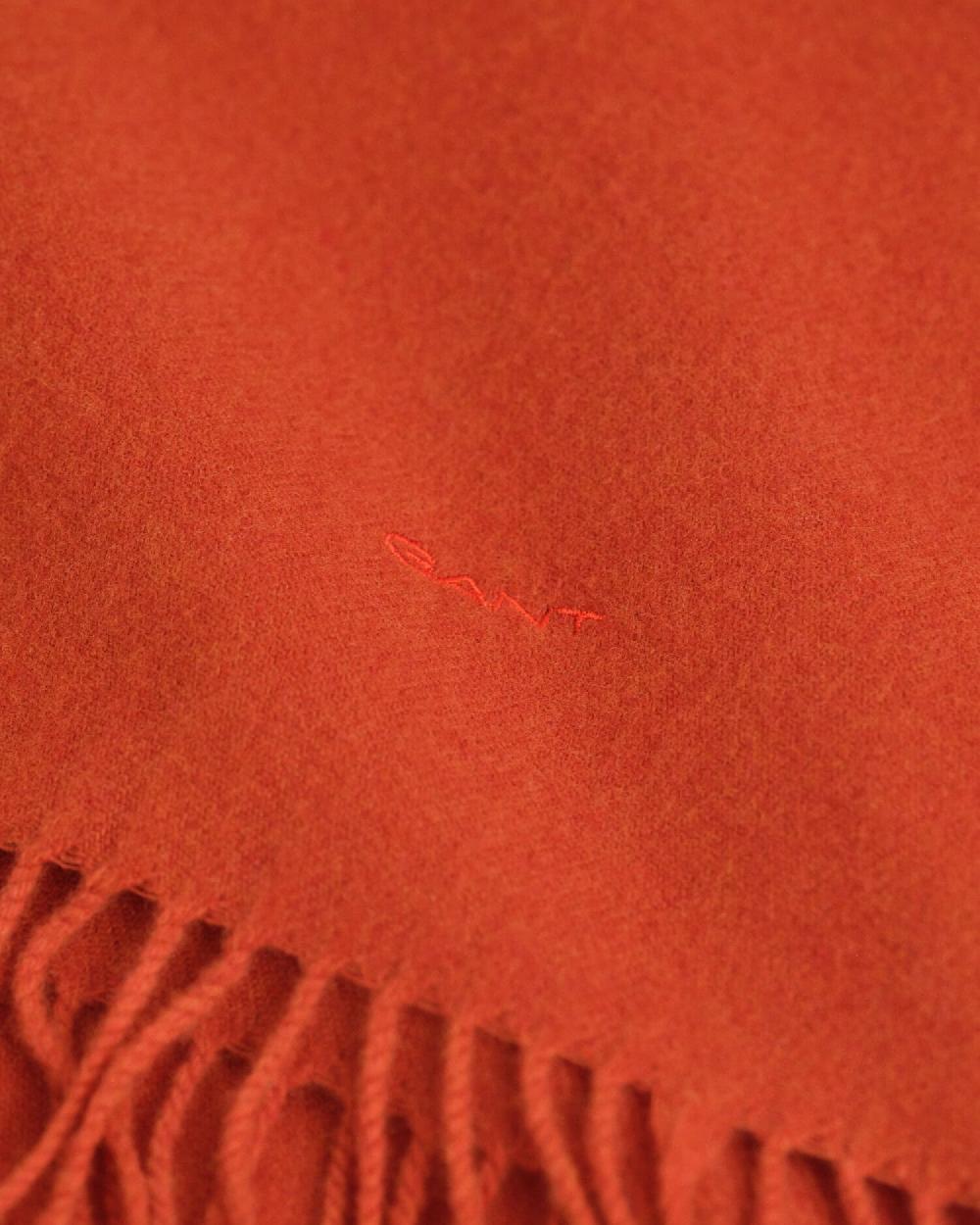 Gant Wool Scarf Deep Orange