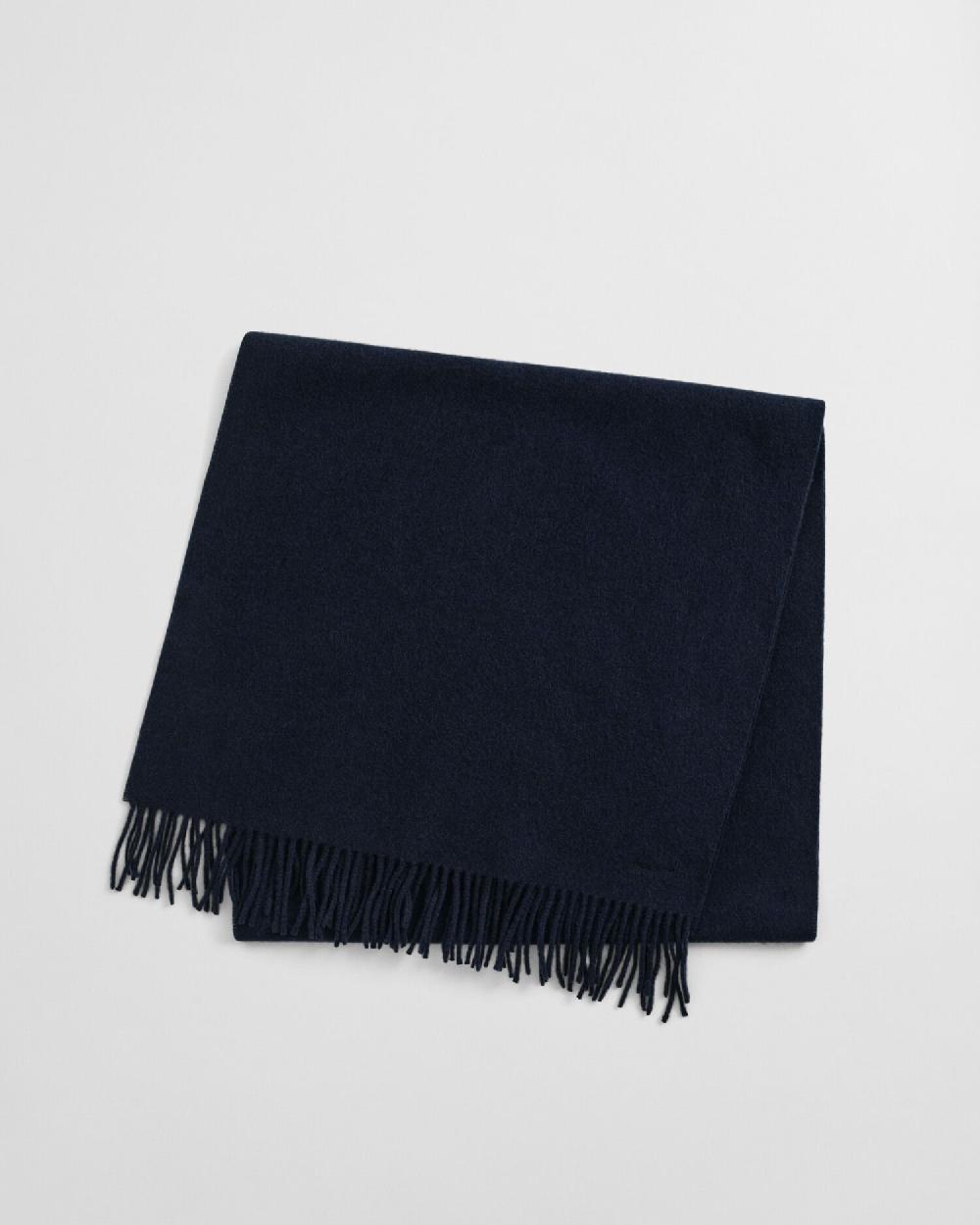 Gant Woven Wool Scarf Evening Blue