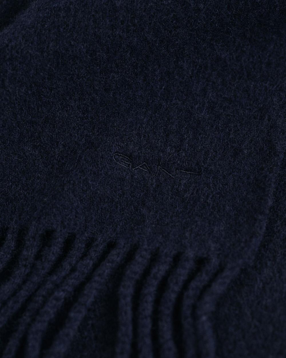Gant Woven Wool Scarf Evening Blue