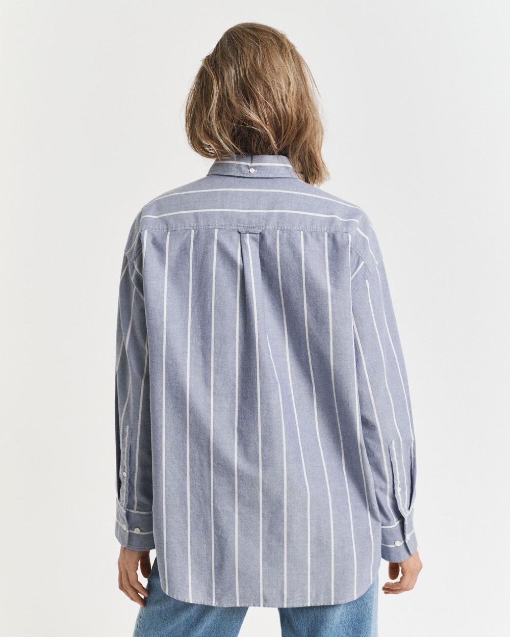 Gant Oversized Fit Classic Oxford Shirt Evening Blue