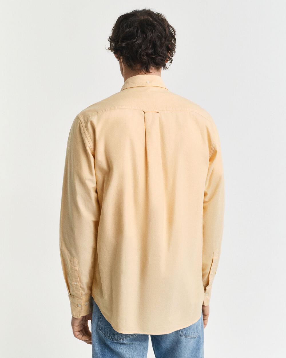 Gant Regular Fit Classic Oxford Shirt Yellow Lichen