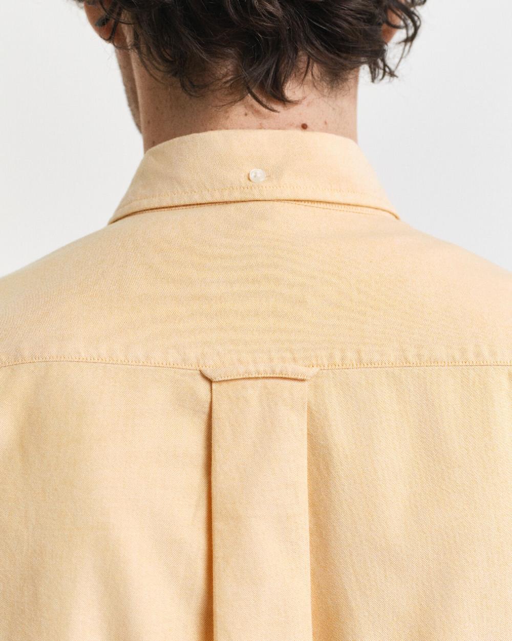 Gant Regular Fit Classic Oxford Shirt Yellow Lichen