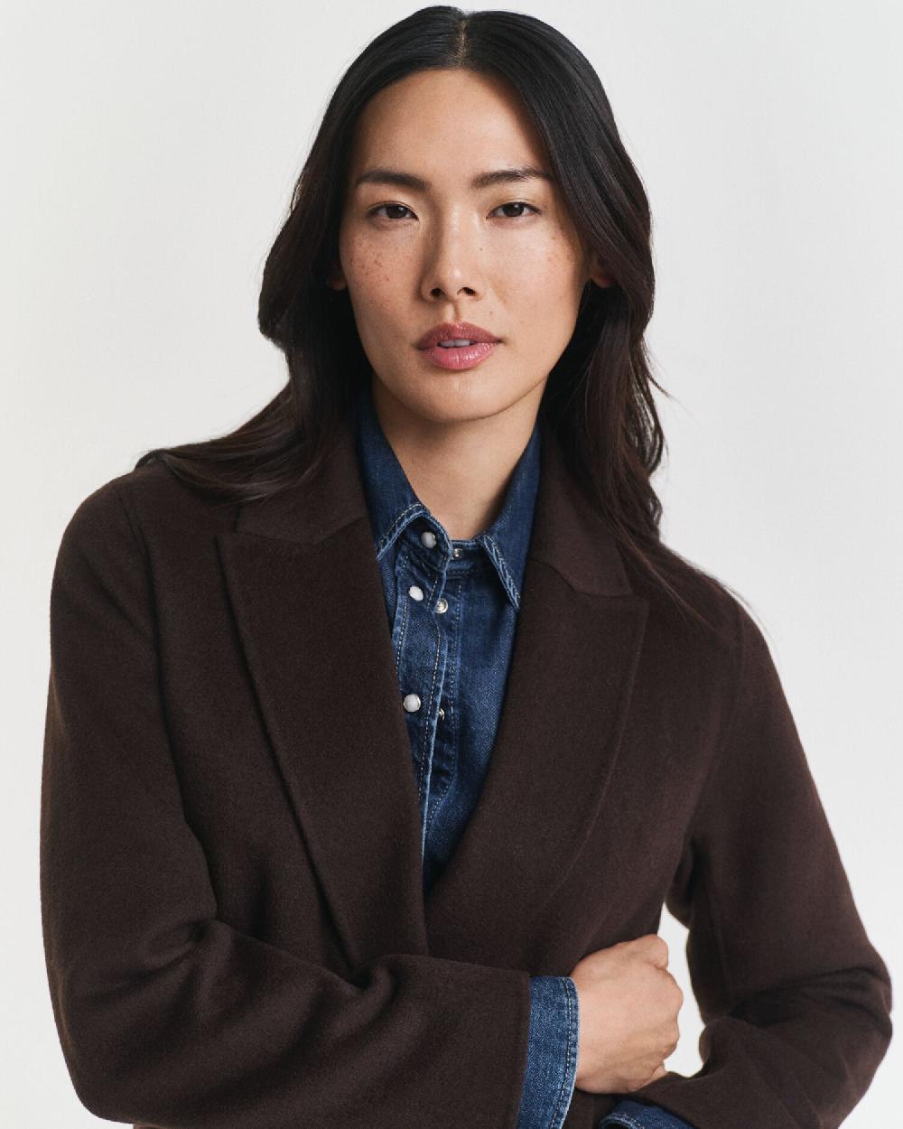 Gant Regular Fit Handstitched Club Blazer Deep Brown