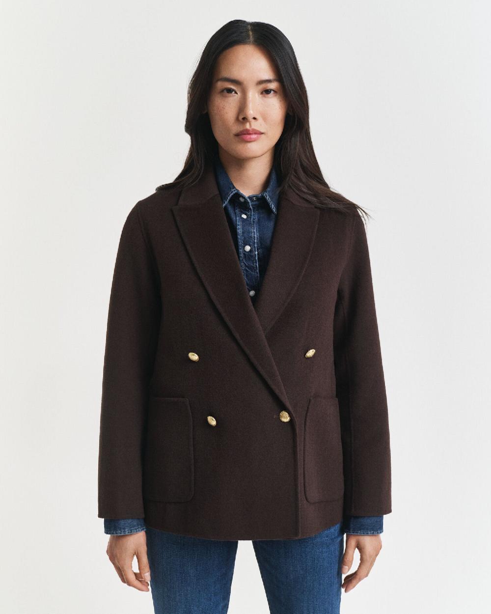 Gant Regular Fit Handstitched Club Blazer Deep Brown