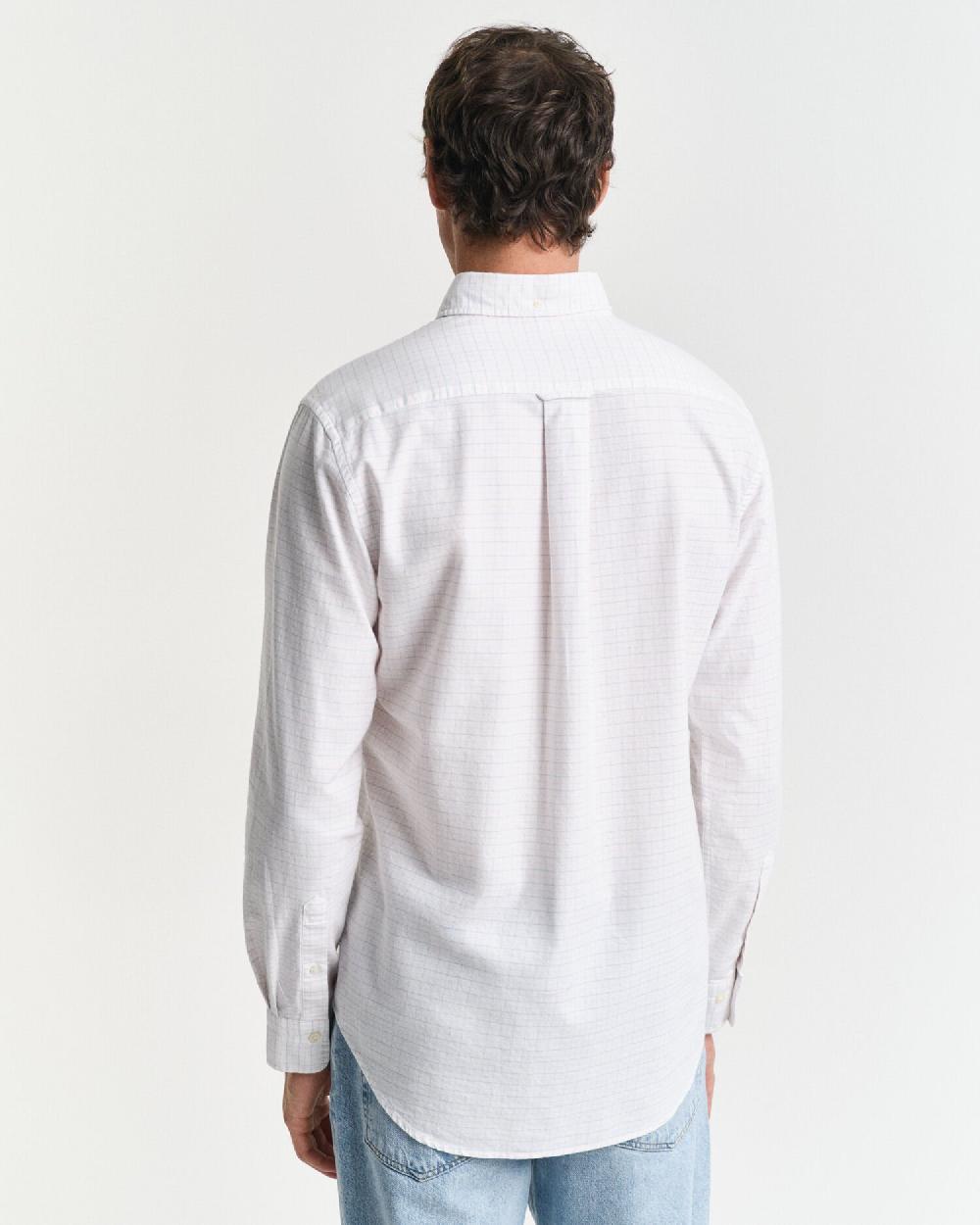 Gant Regular Fit Tattersall Classic Oxford Shirt Light Pink