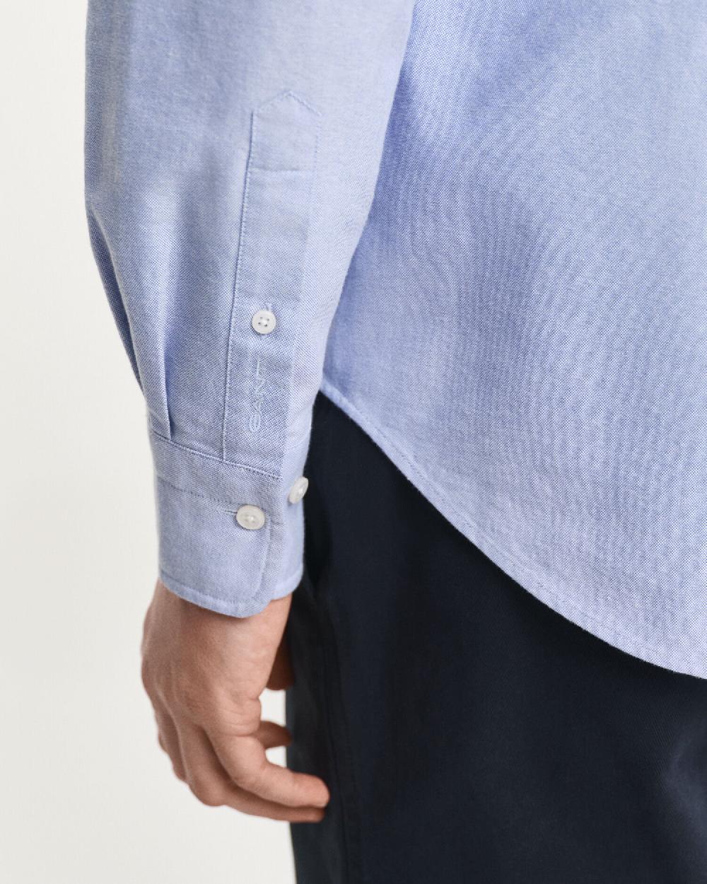 Gant Relaxed Fit Heritage Oxford Shirt Myosotis Blue