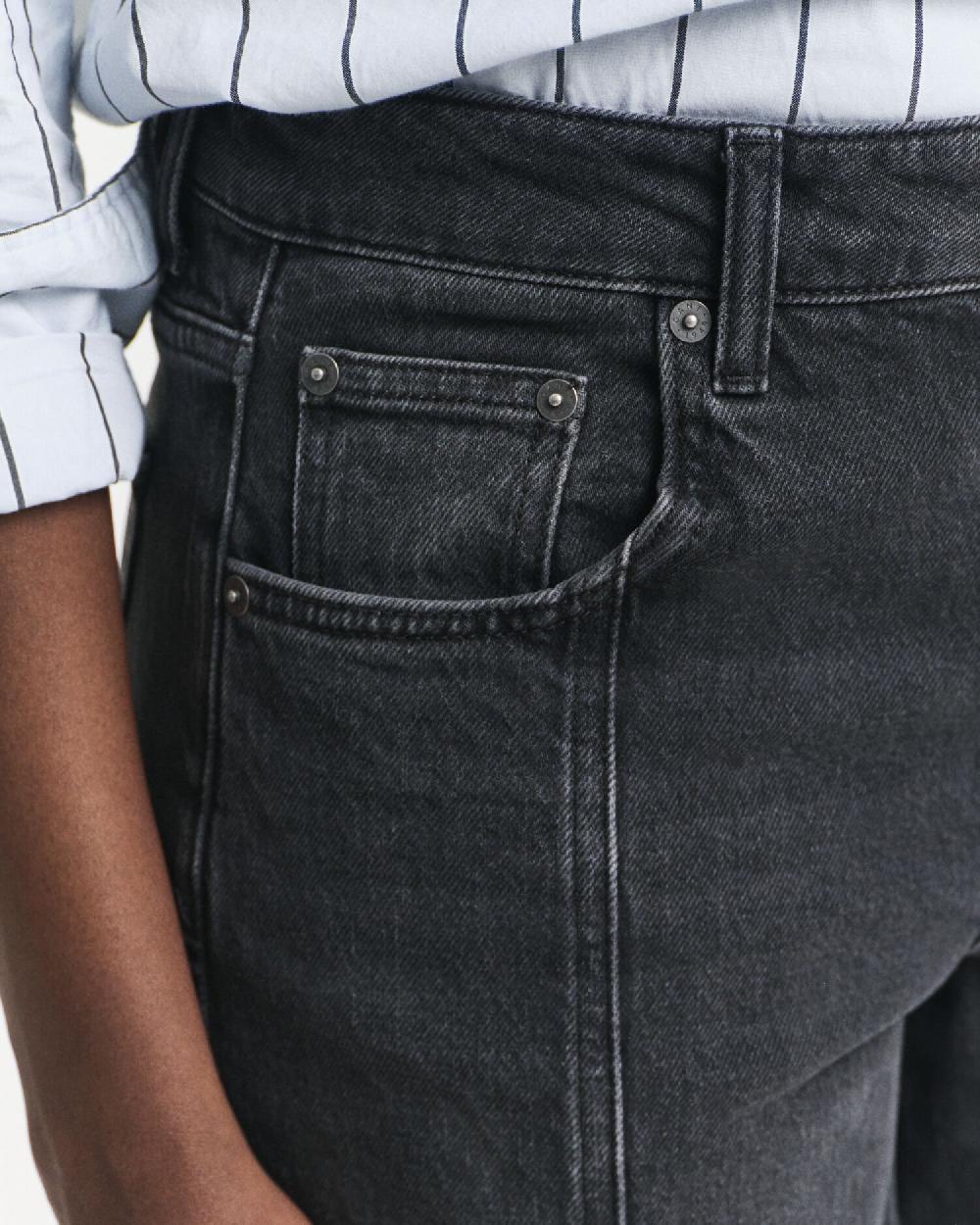Gant Relaxed Fit Straight Seam Jeans Black Broken In