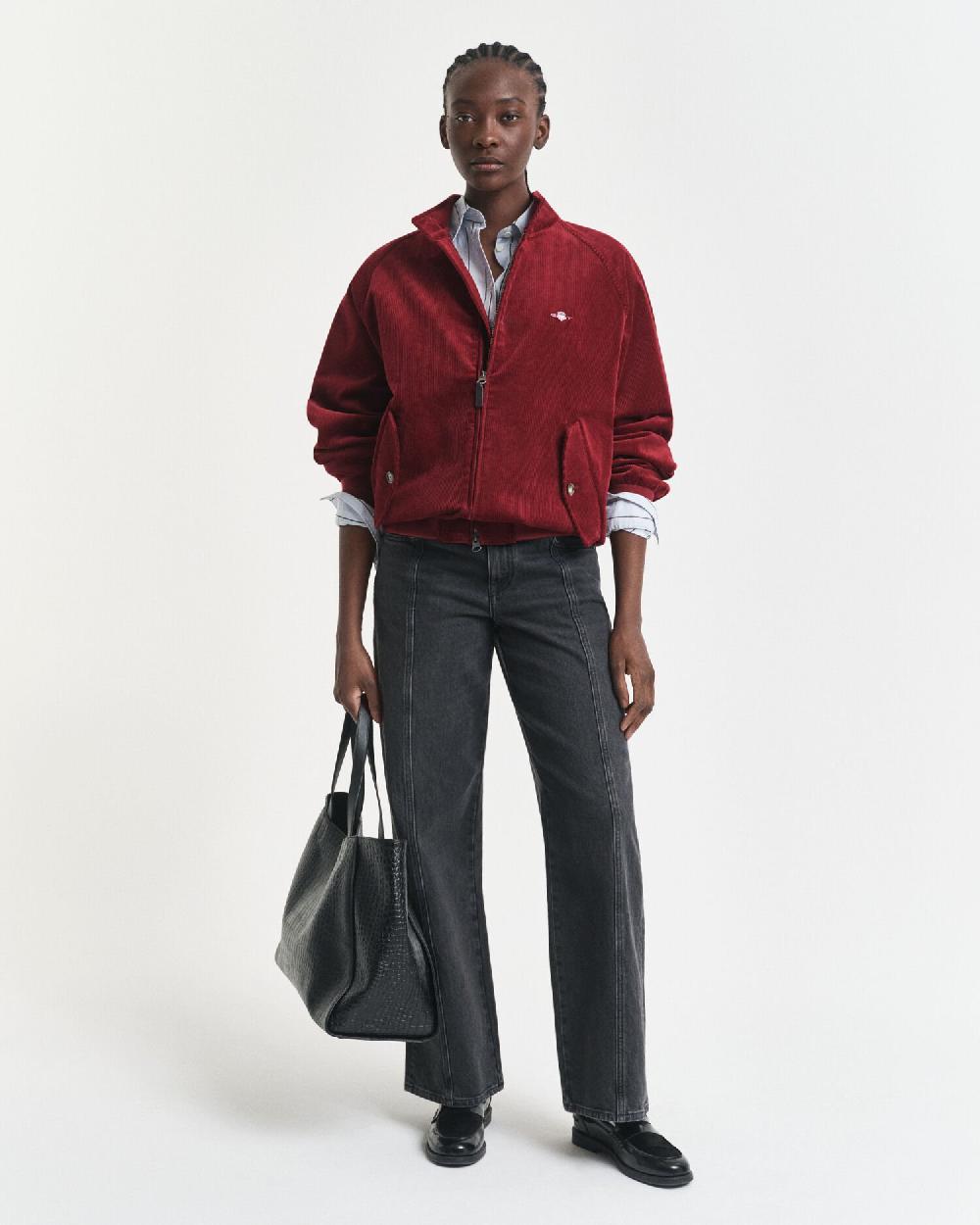 gant Relaxed Fit Straight Seam Jeans black broken in
