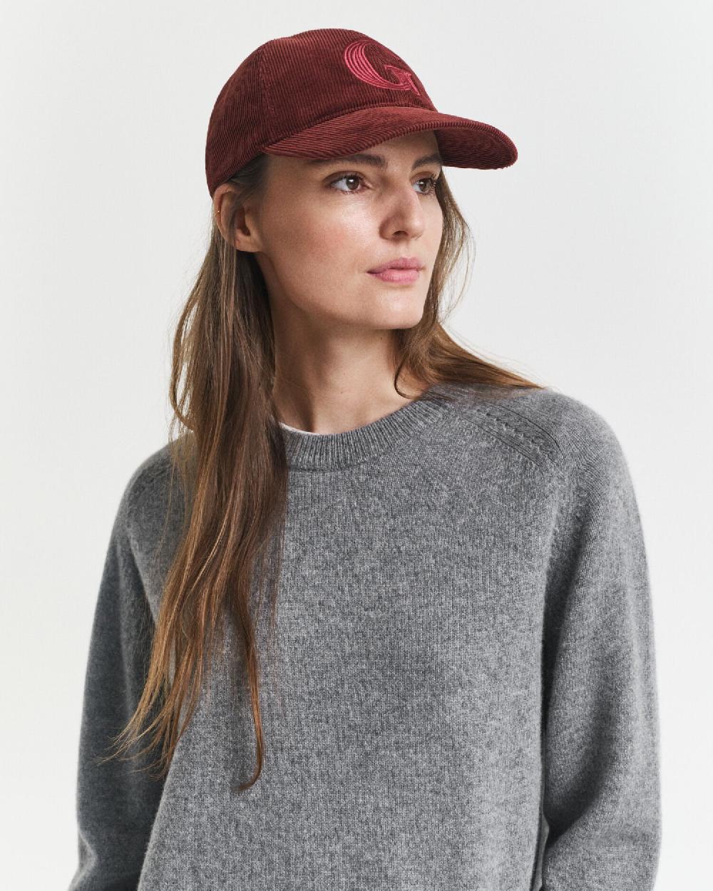 Gant Soft Wool Cashmere Blend Crew Neck Sweater Charcoal Melange