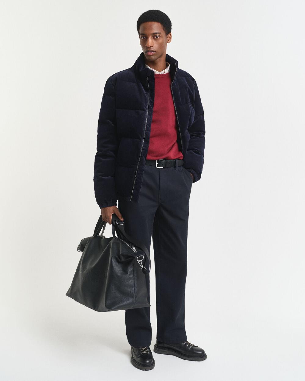 Gant Superfine Lambswool Crew Neck Sweater Plumped Red