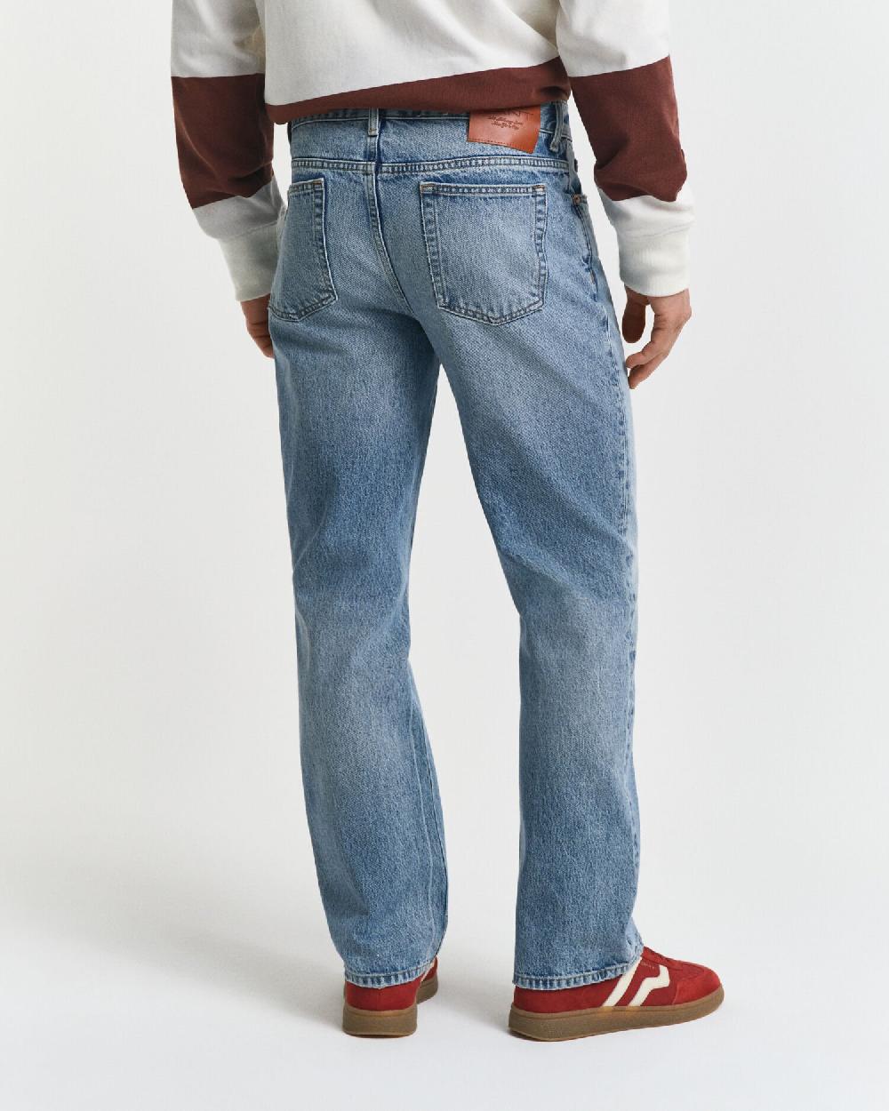 Gant Vintage Washed Bootcut Jeans Semi Light Blue Vintage