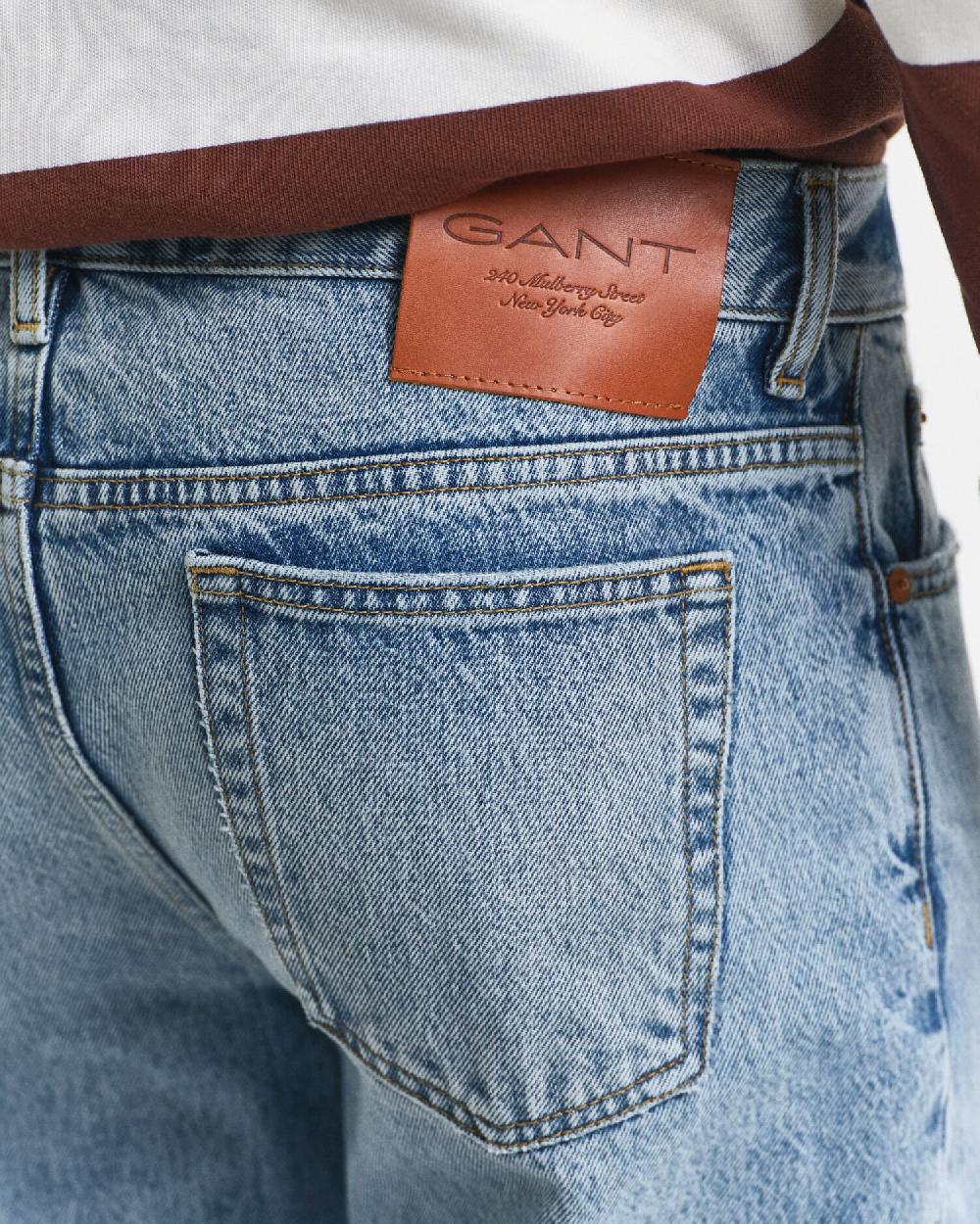 Gant Vintage Washed Bootcut Jeans Semi Light Blue Vintage