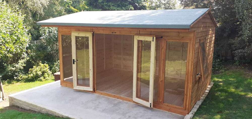 Garden Pleasure 14x10 Contemporary / Modern Summer House
