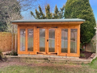 Garden Pleasure 14x10 Contemporary / Modern Summer House