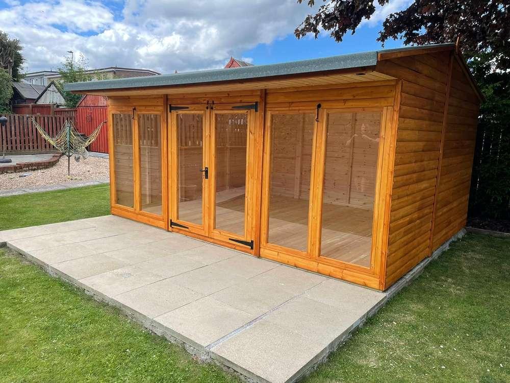 Garden Pleasure 16x12 Contemporary / Modern Summer House