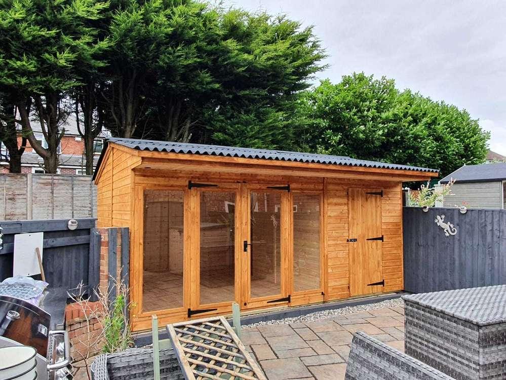 Garden Pleasure 16x12 Contemporary / Modern Summer House