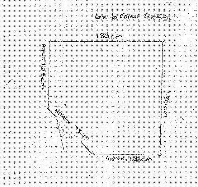 Garden Pleasure 6x6 Corner Shed