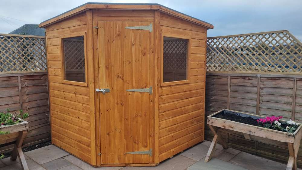 Garden Pleasure 7x7 Corner Shed