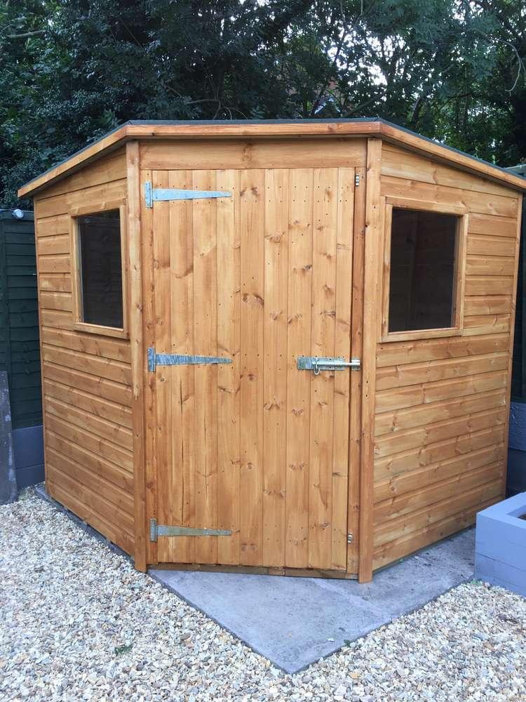 garden pleasure 7x7 Corner Shed