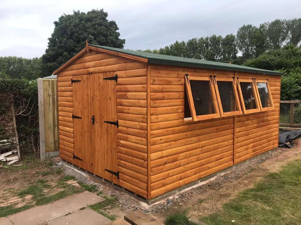 Garden Pleasure 8x20 Large Workshop