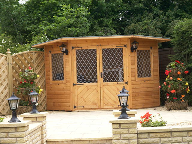 Garden Pleasure 9x9 Corner Summer House