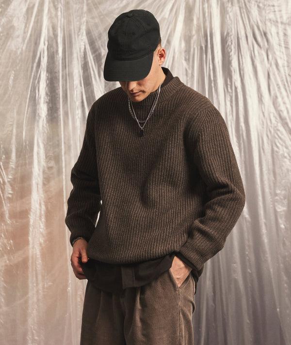 Garment Project Boxy Wool Knit Taupe Melange