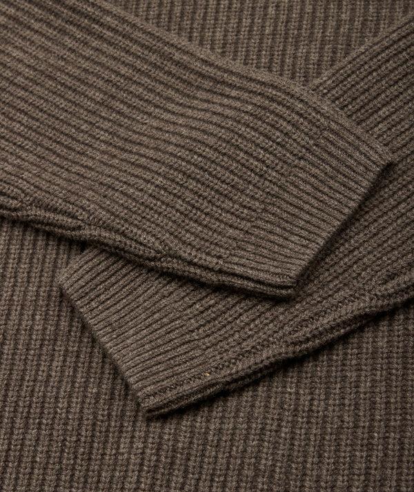 Garment Project Boxy Wool Knit Taupe Melange