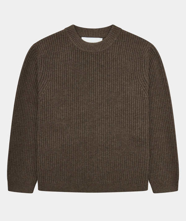 garment project Boxy Wool Knit Taupe Melange