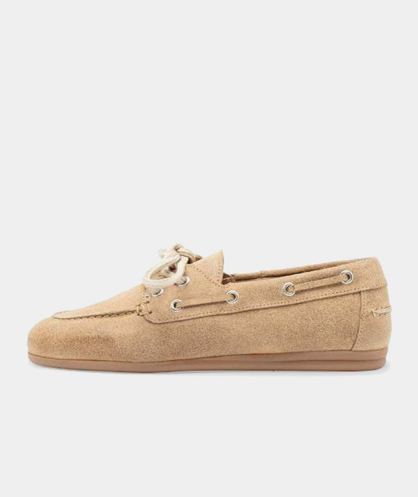 garment project Daisy Boat Shoe Earth Suede