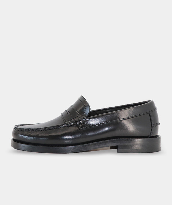 garment project Miles Penny Loafer Black Polido
