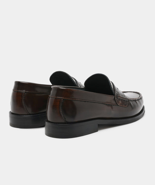 Garment Project Miles Penny Loafer Brown Polido